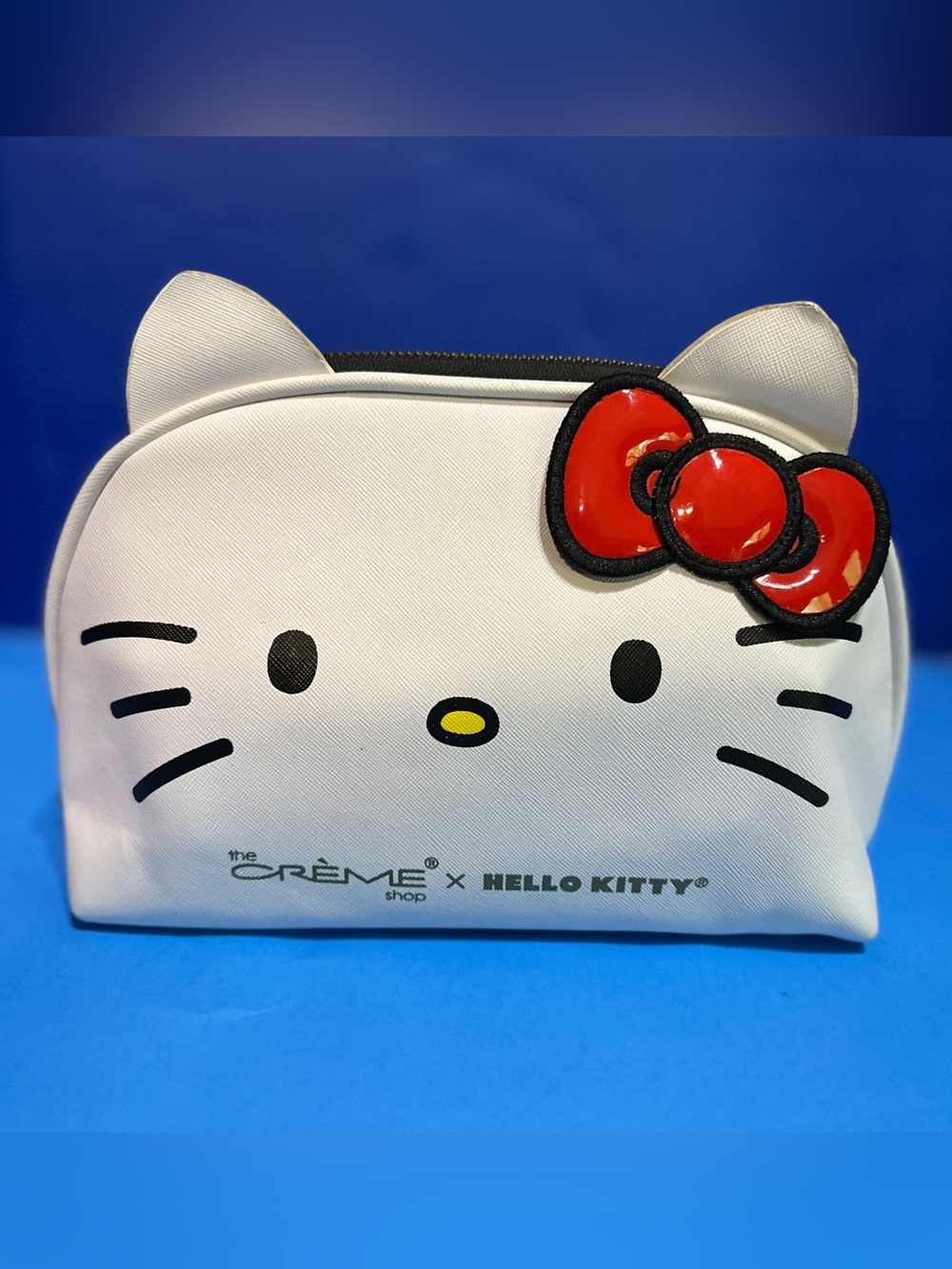 Crème Shop X Hello Kitty LTD Cosmetic Travel Bag Zipper Closure Faux Leather